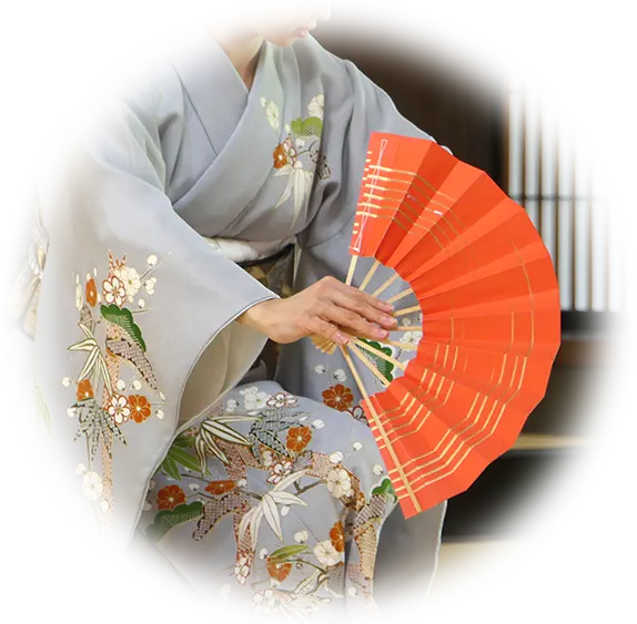 A person performing Japanese traditional dance