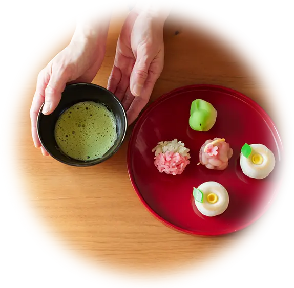 Matcha and wagashi