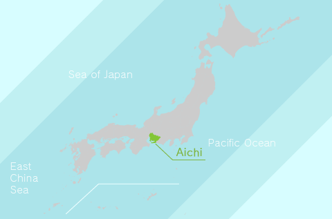 The Location of Aichi Prefecture