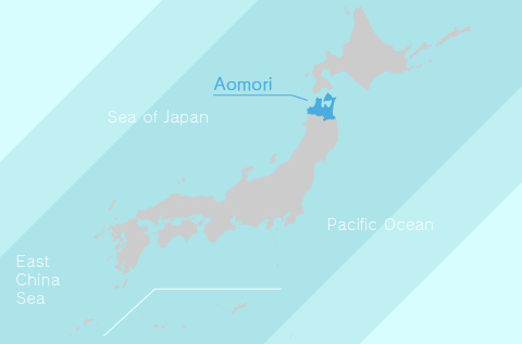 The Location of Aomori Prefecture