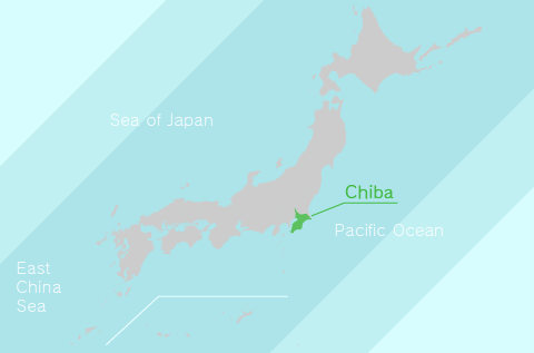 The Location of Chiba Prefecture