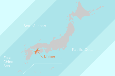 The Location of Ehime Prefecture