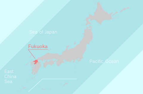 The Location of Fukuoka Prefecture