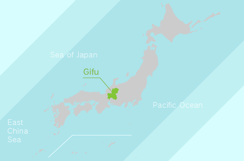 The Location of Gifu Prefecture