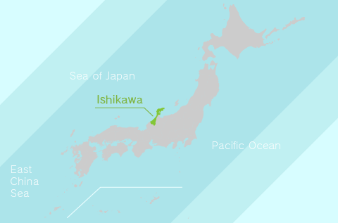 The Location of Ishikawa Prefecture