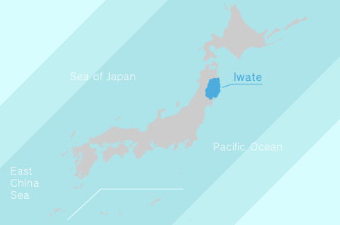 The Location of Iwate Prefecture