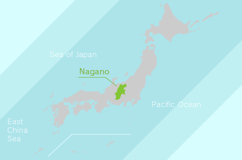 The Location of Nagano Prefecture