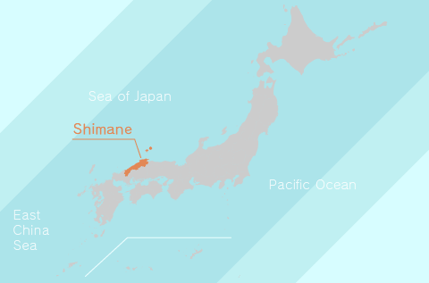 The Location of Shimane Prefecture